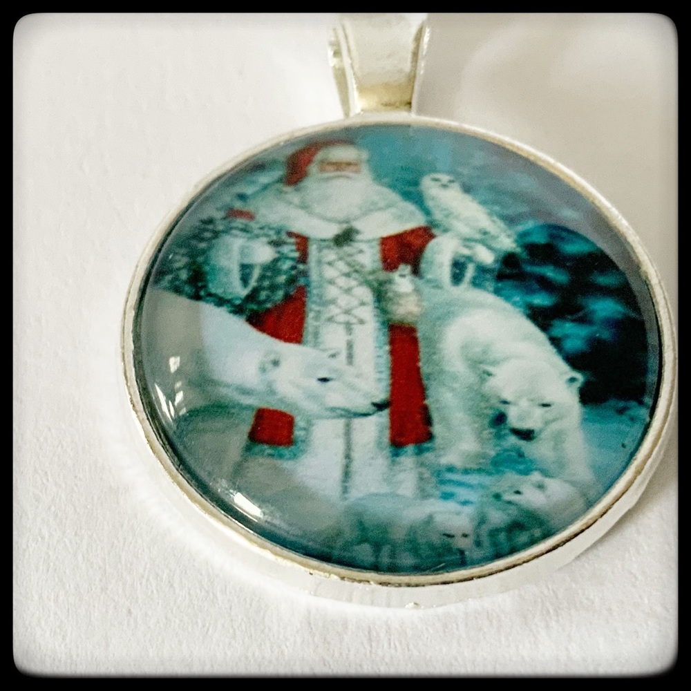 🆕 ✅ GLASS CABOCHON CHAIN NECKLACE